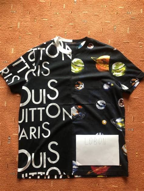 half & half louis vuitton galaxy t shirt